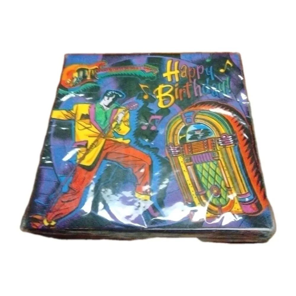 Rock N Roll Theme Birthday Party Supplies Bundle -New!